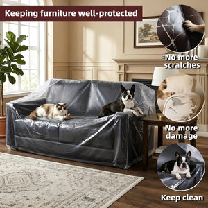 Clear Plastic Furniture Moving & Storage Cover