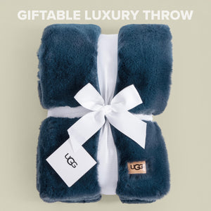 Plush Faux Fur Throw Blanket 50x70 Inch