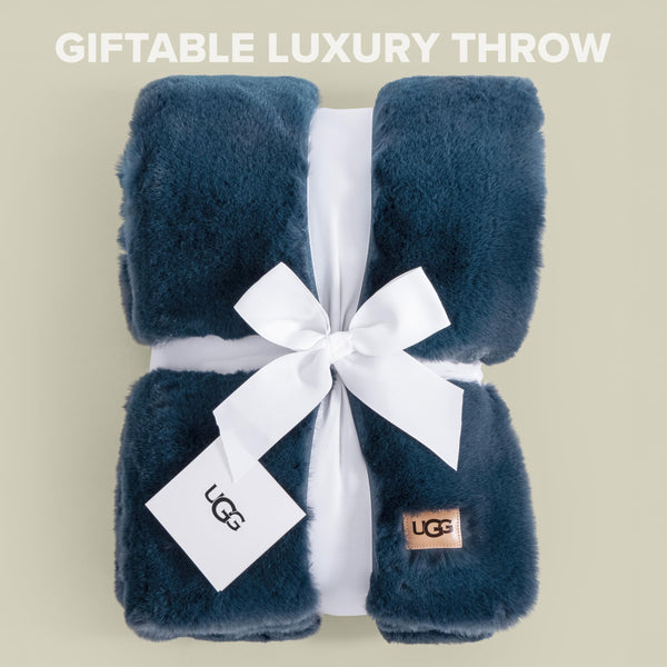 Plush Faux Fur Throw Blanket 50x70 Inch
