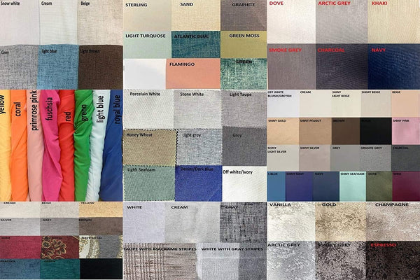 Fabric Swatches for Custom Curtains – 200+ Colors