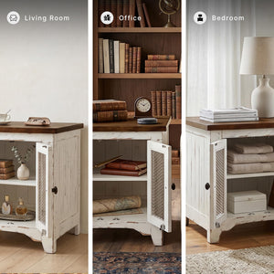 Wystfield Farmhouse End Table with Storage
