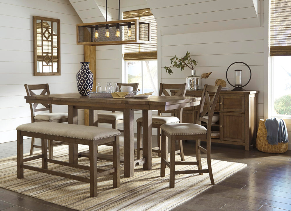 Upholstered Counter Height Barstool Set of 2