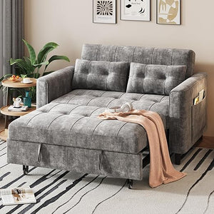 Convertible Sleeper Sofa Bed with Adjustable Backrest