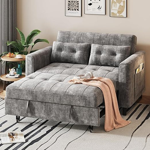 Convertible Sleeper Sofa Bed with Adjustable Backrest