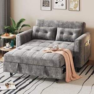 Convertible Sleeper Sofa Bed with Adjustable Backrest