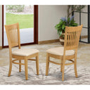 Dining Chairs with Linen Seat, Set of 2