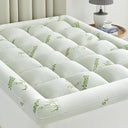 Bamboo Viscose Pillow Top Mattress Topper with Deep Pocket