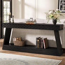 70.9" Farmhouse Console Table with 2-Tier Storage