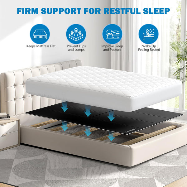 Foldable Bunkie Board for Platform & Slatted Beds – Twin, Full, Queen, King