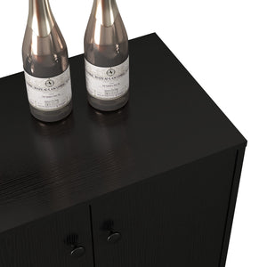 4-Door Wood Sideboard Buffet Cabinet