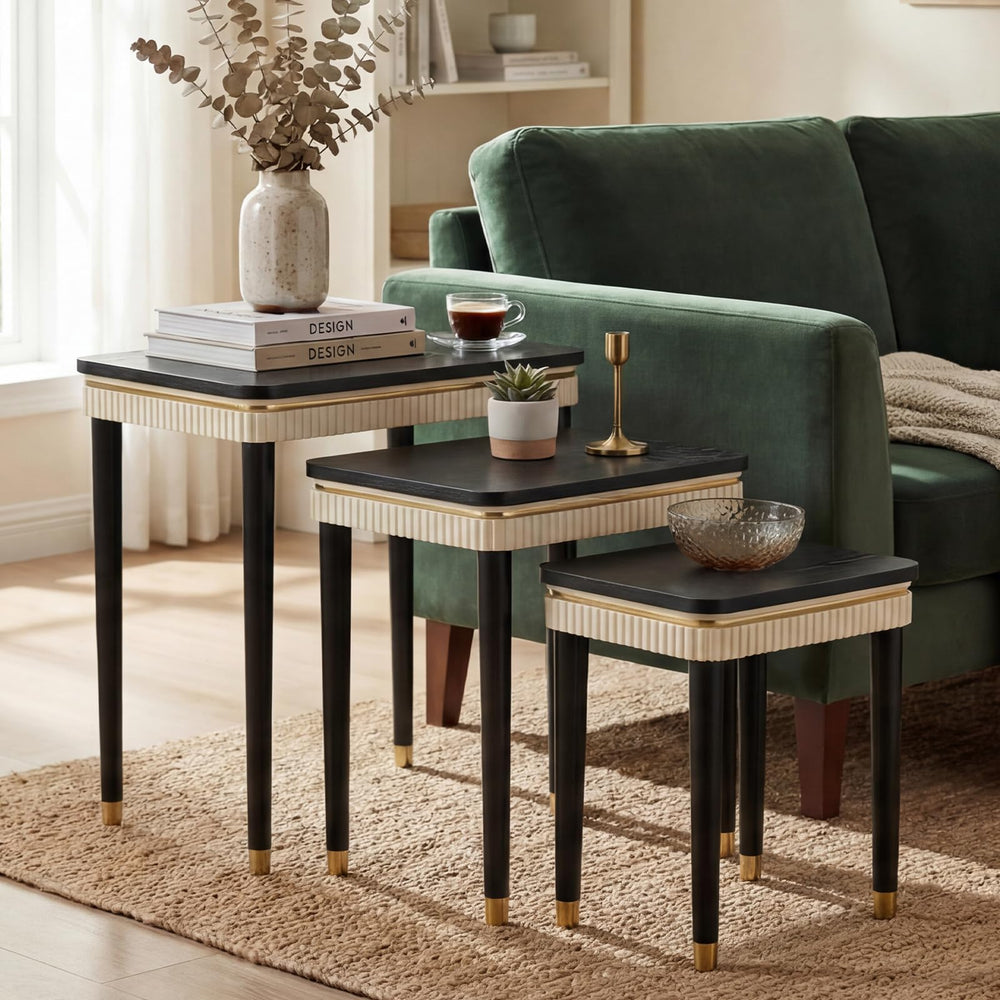 Mid-Century Modern Nesting Tables Set of 3