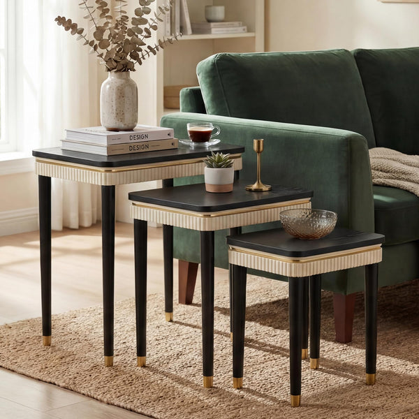Mid-Century Modern Nesting Tables Set of 3