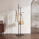 Heavy Duty Freestanding Coat Rack with Marble Base & 14 Hooks