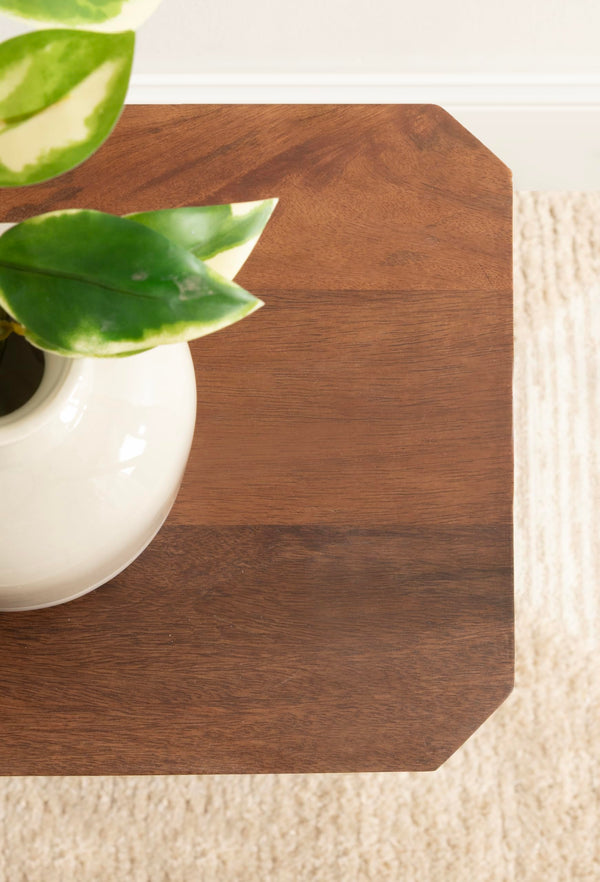 Two-Tier Mango Wood Side Table