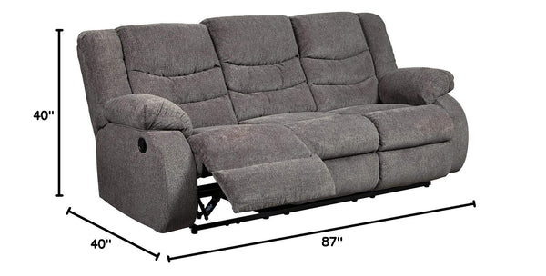 Reclining Sofa Set – Chenille Upholstered Living Room Couch