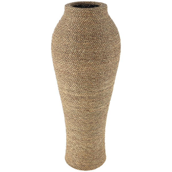 Seagrass Handmade Decorative Vase – Tall Wrapped Centerpiece