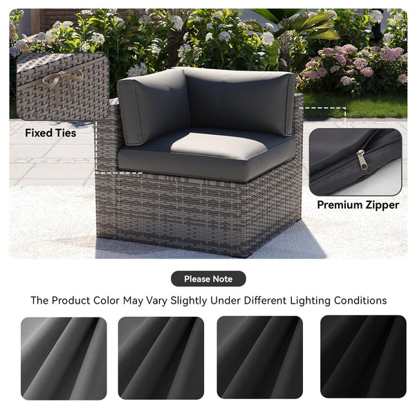 14-Piece Outdoor Patio Cushion Covers Set