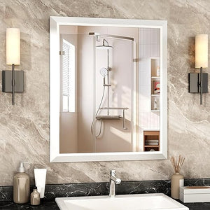 Metal Frame Rectangle Wall Mirror 36x30 Inch
