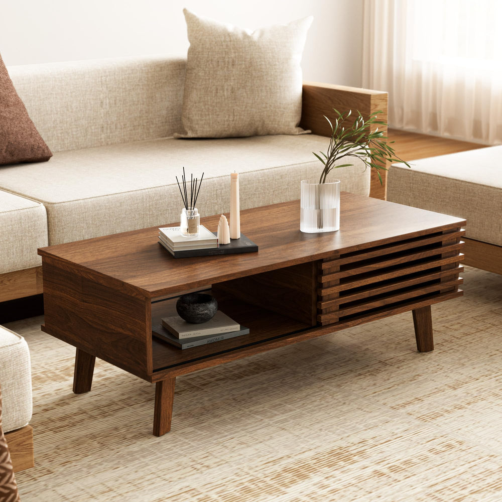 Mid-Century Modern Coffee Table with Storage