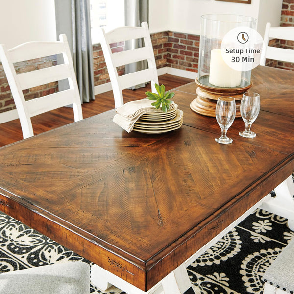 Farmhouse Extendable Dining Table with Leaf