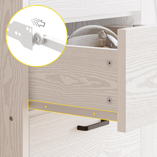 71-Inch Tall Bookcase with Cabinet and 3 Drawers