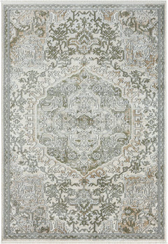 Beige & Green Vintage Area Rug