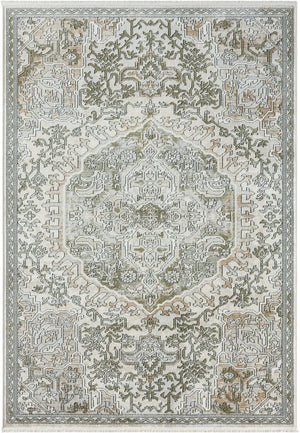 Beige & Green Vintage Area Rug