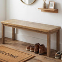 Upholstered Storage Bench with Wood Legs – 48" Entryway & Bedroom Ottoman