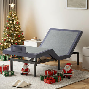Adjustable Electric Bed Frame with Wireless Remote & Massage