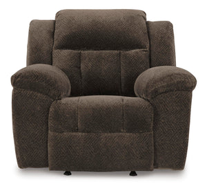 Manual Rocker Recliner with Pillow-Top Arms