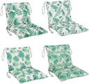Outdoor Patio Chair Cushions with Back – 21.7 x 43.3 Inch Dining Seat Cushions with Ties
