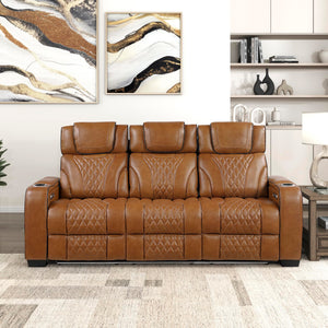 Power Reclining Sofa with Heat, Massage & Wireless Charging