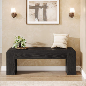 Farmhouse Entry Bench – 47" Indoor Wooden Bench