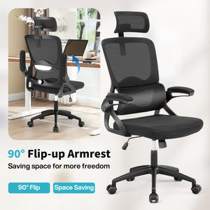 Ergonomic High-Back Mesh Office Chair with Lumbar Support