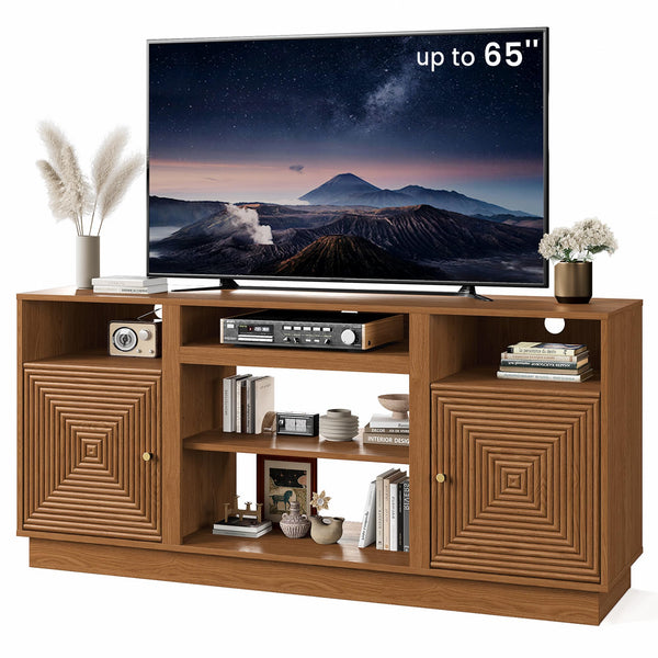 Mid-Century Modern TV Stand with Storage