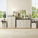 4-Piece Farmhouse Bedroom Set – Dresser & Nightstands