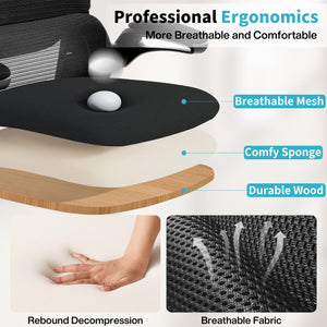 Ergonomic High-Back Mesh Office Chair with Lumbar Support