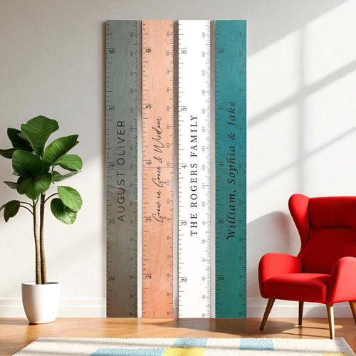 Personalized Wooden Growth Chart for Kids