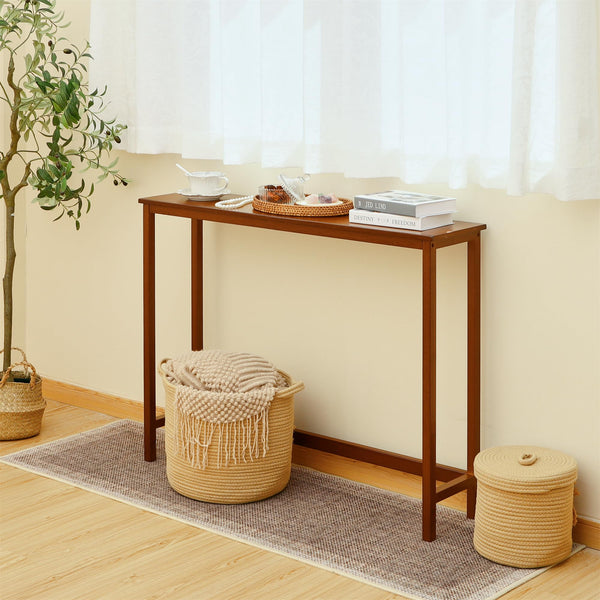 Bamboo Narrow Console Table 39.37"