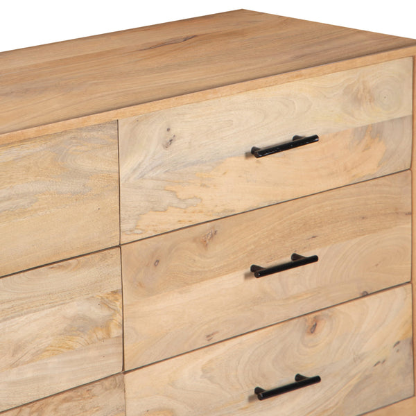 9-Drawer Mango Wood Dresser
