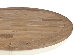5-Piece Round Dining Table Set with Cross Back Chairs