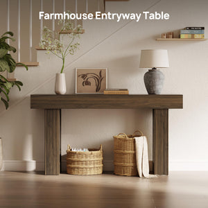 63-Inch Fluted Console Table