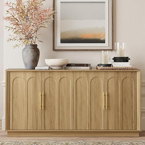 67" Arched Door Sideboard Buffet Cabinet with Storage