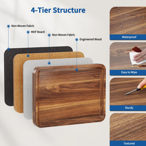 C-Shaped Adjustable Height Side Table with Wheels