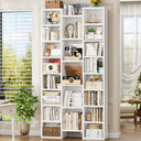 21-Cube Tall Bookshelf with Adjustable Shelves