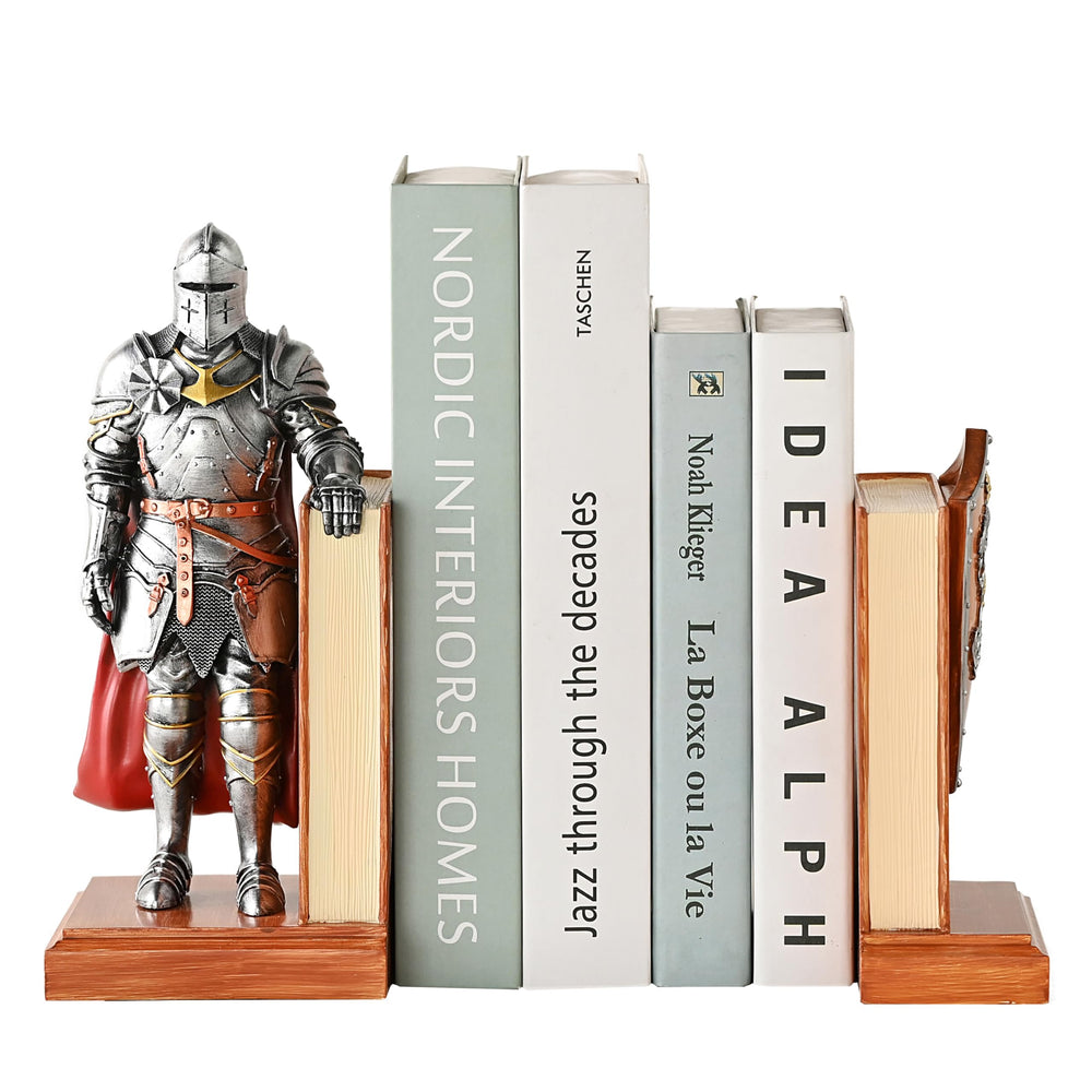 Medieval Armored Warrior Bookends