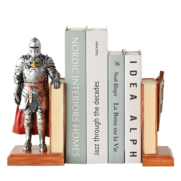 Medieval Armored Warrior Bookends