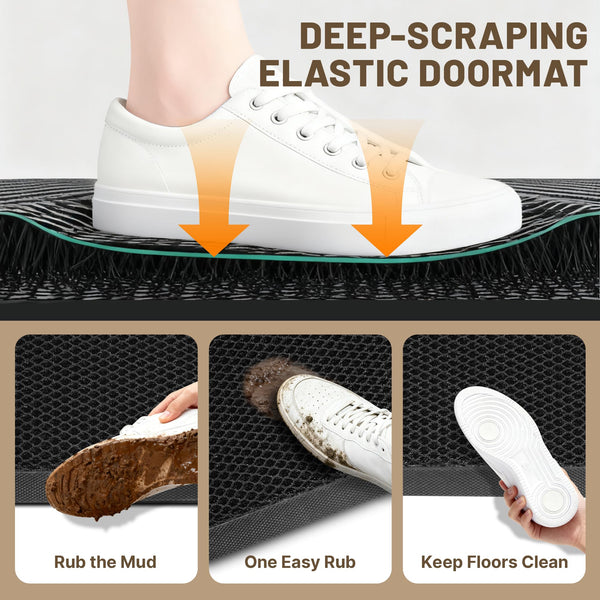 Heavy Duty Indoor Outdoor Door Mat with Non-Slip Backing