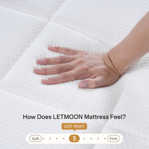 12 Inch Twin XL Hybrid Mattress – Medium Firm, Memory Foam, No Fiberglass