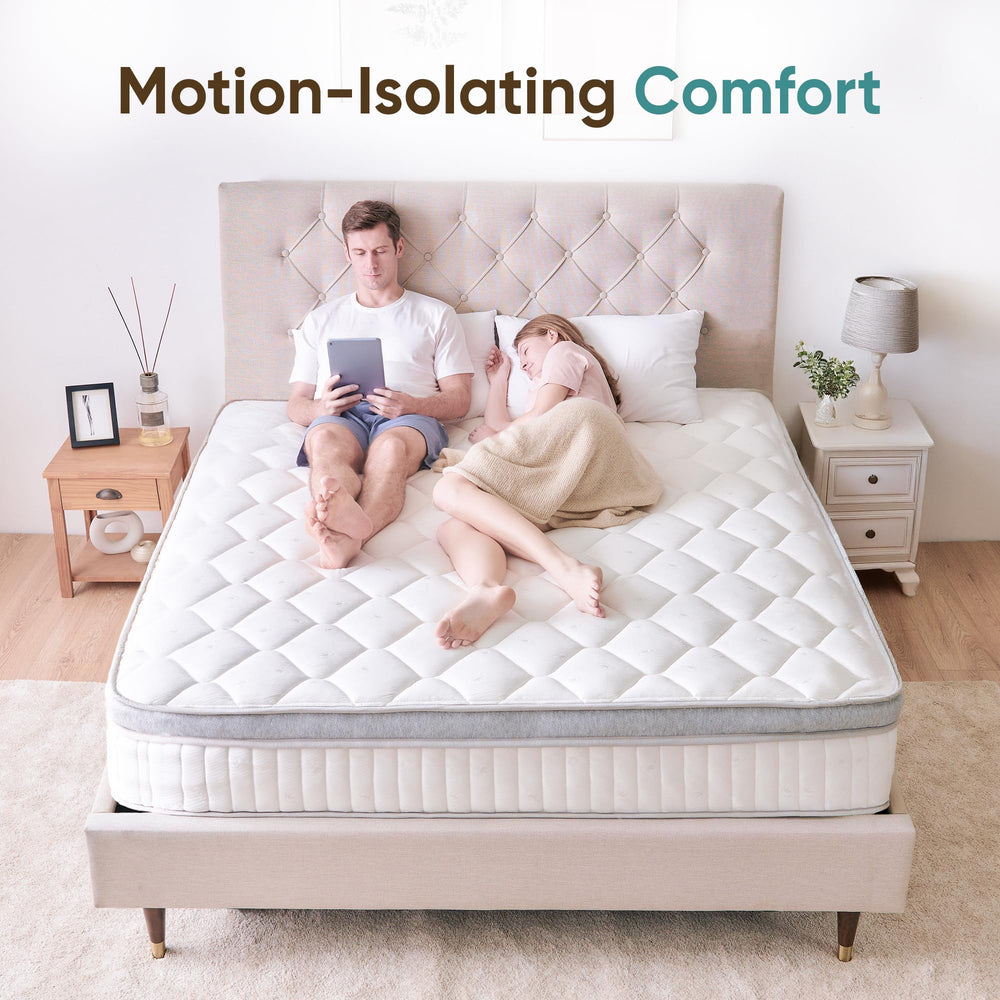 Hybrid Mattress in a Box – Gel Memory Foam & Pocket Springs, Medium Firm